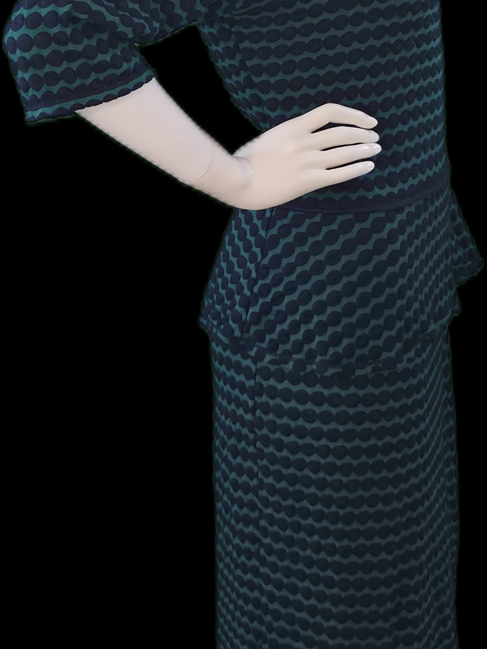 Max Studio Teal and Black Maxi Skirt Set